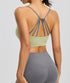 Six-string Cross Back Sports Bra for Women-summer Thin Style Spandex/Polyester UV protection Suitable for Yoga Fitness
