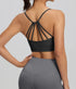 Six-string Cross Back Sports Bra for Women-summer Thin Style Spandex/Polyester UV protection Suitable for Yoga Fitness