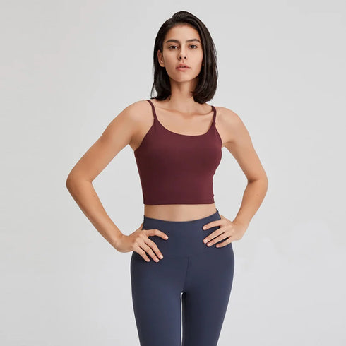 Women's Longline Sports Bra Wirefree Padded