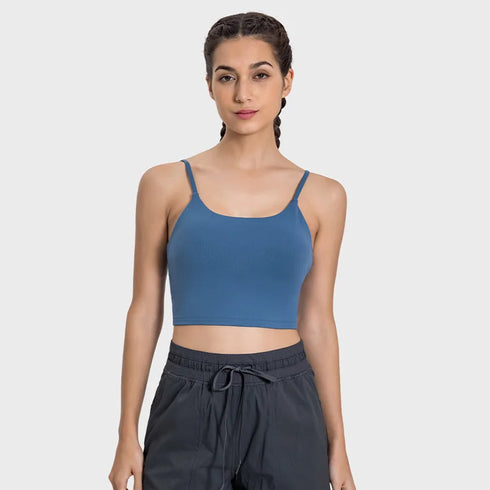 Women's Longline Sports Bra Wirefree Padded