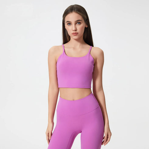Women's Longline Sports Bra Wirefree Padded