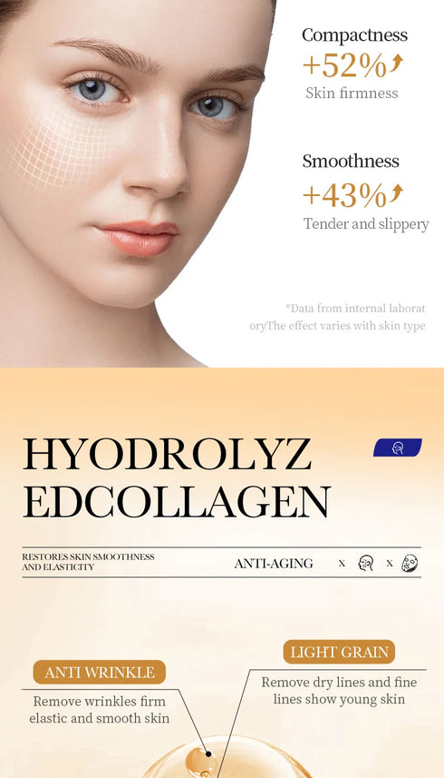 10PCS Collagen Anti Wrinkle Facial Mask Anti Aging Fade Fine Lines Firm Skin Moisturizing Brightening SkinCare Korean Cosmetics