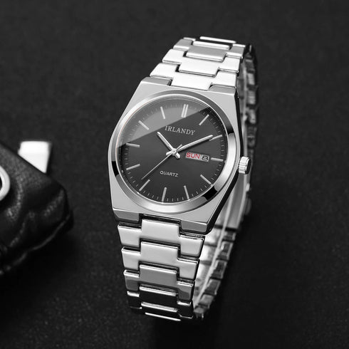 Luxury Men Business Watches Calendar Quartz Wristwatches For Mens Clock Reloj Hombre(Without Box)