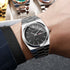 Luxury Men Business Watches Calendar Quartz Wristwatches For Mens Clock Reloj Hombre(Without Box)