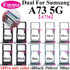 10Pcs Dual Card Phone Sim SD Card Tray For Samsung Galaxy A14 A24 A34 A54 A13 A23 A33 A53 A73 Sim Card Holder Adapter Drawer