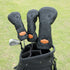 Black Lucky Poker Design High Quality Headcovers Embroidery Golf Club Driver Head Fariway Wood Hybrid Head Covers 3 Wood Headc