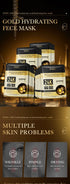 10 pieces 24k Gold Hyaluronic Acid Moisturizing Facial Mask Whitening Mask for Face Women Korean Skin Care Products