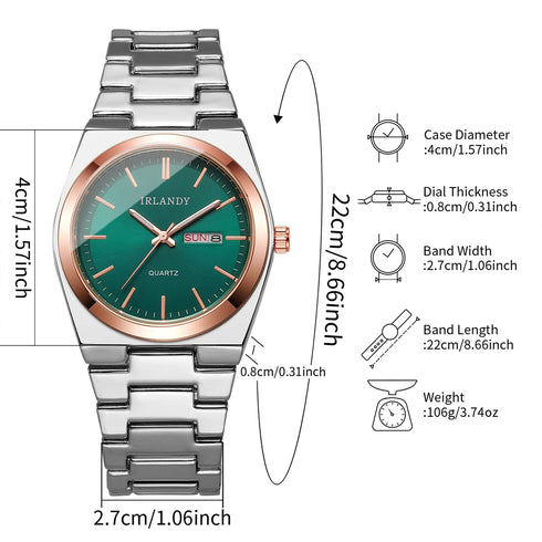 Luxury Men Business Watches Calendar Quartz Wristwatches For Mens Clock Reloj Hombre(Without Box)
