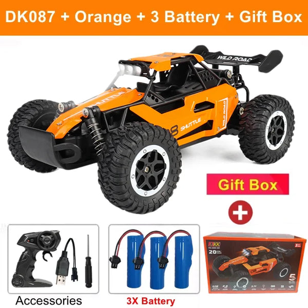 Oike RC Car 1:16 Model With LED Lights Radio Off-road Remote Control Climbing Vehicle Outdoor Cars Drift Race Toys Boys Gifts