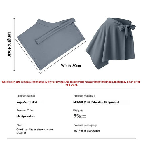 Activewear Skirt One-piece, Adjustable-strap Skirt That Covers The Hips Modest Yoga Skirt