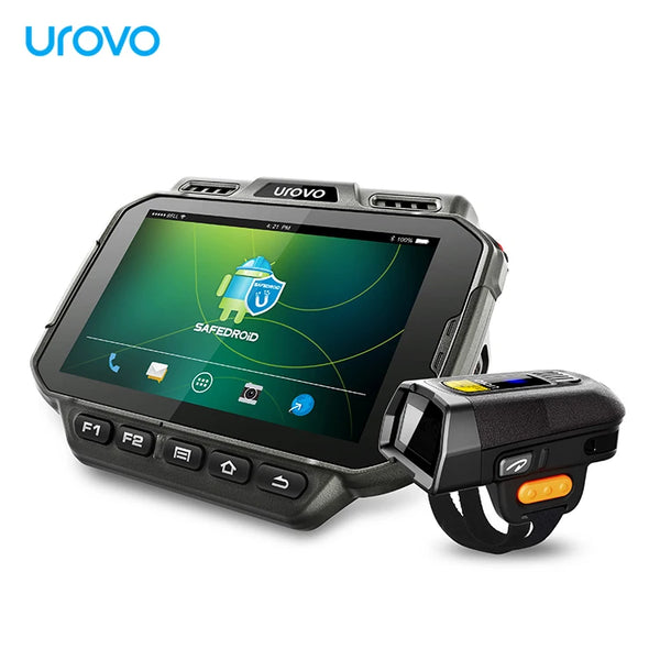 Urovo U2 Android 10 2GB RAM/16GB ROM Quad-core 2GHz 2D Barcode Scanner PDAS Wearable Devices