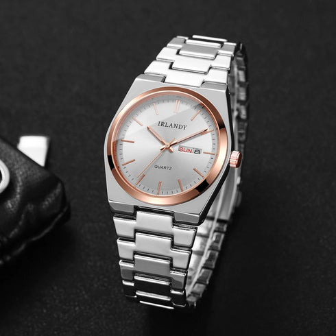 Luxury Men Business Watches Calendar Quartz Wristwatches For Mens Clock Reloj Hombre(Without Box)