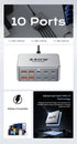 330W USB C GaN Charger 100W PD3.0 PPS QC3.0 Multiport Fast Charging Station For Laptop iPhone 15 16 Samsung Macbook Pro Tablet