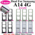 10Pcs Dual Card Phone Sim SD Card Tray For Samsung Galaxy A14 A24 A34 A54 A13 A23 A33 A53 A73 Sim Card Holder Adapter Drawer
