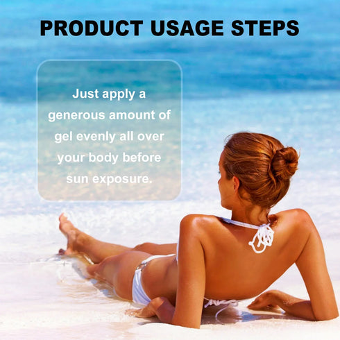 Sunless Tanning Gel Intensive Self Tanner Face Body Natural Bronzer Wheat Moisturizing Hydrating Summer Sunbed Self Fake Tan Gel