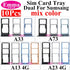 10Pcs Dual Card Phone Sim SD Card Tray For Samsung Galaxy A14 A24 A34 A54 A13 A23 A33 A53 A73 Sim Card Holder Adapter Drawer