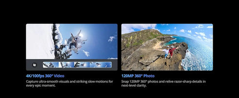 DJI Osmo 360 Standard Bundle 360 Camera with 1 Inch ° Imaging ° Video in 8K Native ° Photo in 120MP DJI Osmo 360