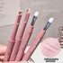 Matte Brightening Lying Silkworm Pen Pink Brown Two-color Highlighter Contour Shadow Pen With Detail Blending Brush Eye Makeup