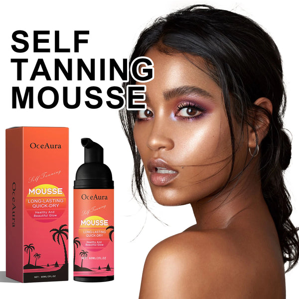 Self-Tanning Cream Mousse Waterproof Lasting Beach Outdoor Sunless Sunbathing Create Charming Bronzer Enhancer Tanner Skin Care