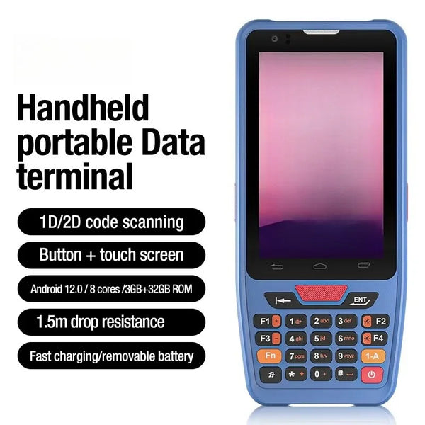 IP67 4 Inch Waterproof Industrial Rugged PDA Handheld Android PDAs Portable Data Terminal NFC Data Collector for Inventory