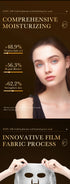 10 pieces 24k Gold Hyaluronic Acid Moisturizing Facial Mask Whitening Mask for Face Women Korean Skin Care Products