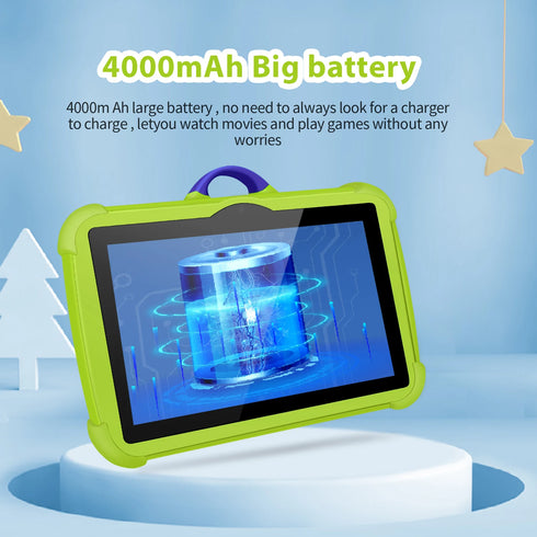 New 5G WIFI 7 Inch Android Kids Tablets Quad Core 4GB RAM 64GB ROM Dual BOW Cameras Cheap And Simple Children's Gifts Tablet PC
