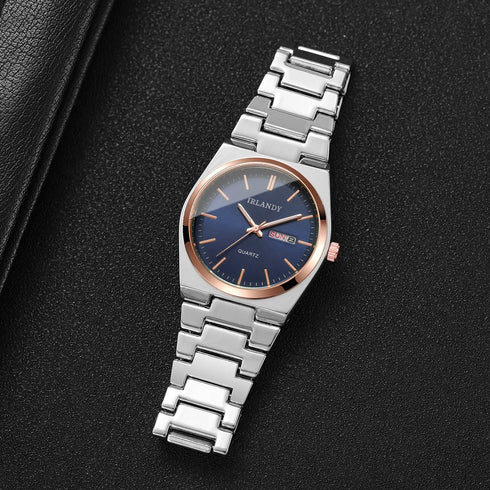 Luxury Men Business Watches Calendar Quartz Wristwatches For Mens Clock Reloj Hombre(Without Box)