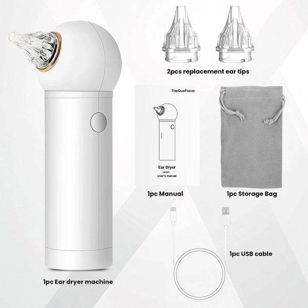 Intelligent Constant Temperature Ear Dryer Low Noise Ear Care Device Prevents Bacterial Growth Prevent Ear Canal Inflammation