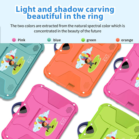New 5G WIFI 7 Inch Android Kids Tablets Quad Core 4GB RAM 64GB ROM Dual BOW Cameras Cheap And Simple Children's Gifts Tablet PC