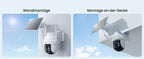 ieGeek 2K 3MP 360° PTZ HD Outdoor Solar Surveillance Camera,  Outdoor Battery  with PIR Motion Sensor, Colour Night Vision