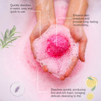 OceAura 6pcs Bubble Bath Bomb Ball Exfoliating Body Nourish Skin Relieve Fatigue Stress Anxiety Clean Pores Body Bath Bomb Set