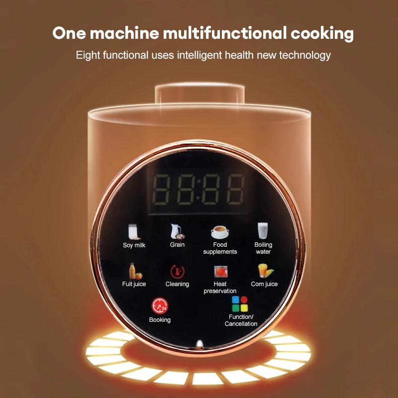 1500ML SoyMilk Machine Electric Juicer Blender Mixer Soybean Milk Maker Wall Breaking Machine Rice Paste Maker Breakfast Machine Secondary image