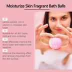 OceAura 6pcs Bubble Bath Bomb Ball Exfoliating Body Nourish Skin Relieve Fatigue Stress Anxiety Clean Pores Body Bath Bomb Set