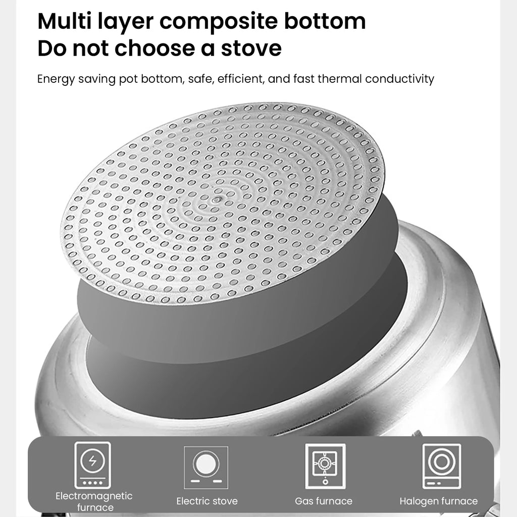 3 L/7L Aluminium Alloy Pressure Cooker 18cm/24cm Bottom 3L/7LPressure Cooker for Gas Stove Aluminium Alloy Pressure Cooker