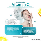 Vitastrong Marine Collagen 2000mg Patented-Type 1 & 2 Collyss®& Cartidyss®-180 Tablets-Marine Collagen with Hyaluronic Acid-with Vitamin C-Effective Formula-Premium Quality