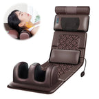 Electric Full Body Massage Mattress Shoulder Neck Waist Airbag Back Kneading vibration Massage CushionWith Heating Hand Control