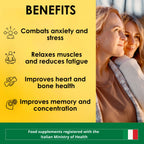 Magnesium Bisglycinate Capsules with Vitamin B6, Vitamin B1, Vitamin B5-Magnesium Pure Bisglycinate for Mental Tiredness-Magnesium Bisglycinate 250mg-Magnesium Bisglycinate