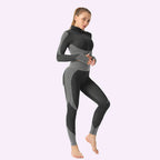 2/3Pcs Women Yoga Suit Seamless Knitted Yoga Pants Leggings Clothing Zipper Long Sleeve Crop Top Fitness Wear Sportswear Gym Set
