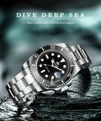 ADDIESDIVE Men's Classic Watch with Ceramic Bezel 200m Water Resistant Casual Quartz Watch BGW9 Blue Luminous Gift Watch MY-H3-2
