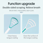 Y-Kelin Tongue Scraper Oral  Cleaner Brush Fresh Breath Cleaning Coated  Toothbrush  Hygiene Care Tools