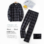 Men's Home Suits Long-sleeved Trousers Suits for Autumn and Winter Pijamas for Men Flannel Plaid Design Pajamas for Men