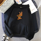 Print pink Cute Dog oversized  Sweatshirt Kawaii Hoodies for Women top clothes Hoody Female Itself  Women's Hoodies Full Sleeve