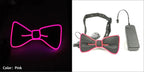 Luminous Bow Tie Neon Light Trendy Costume Accessories Glowing Acrylic LED Tie For Halloween Cosplay Costume Music Dancing