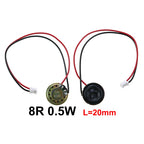 1X 8 Ohm 8R 0.5W Mini Ultra-thin Horn Speaker Diameter 20mm 23mm 28mm 30mm 36mm 40mm 50mm 57mm Loudspeaker W/ P2.0 Termina Wire
