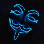 V For Vendetta Mask Cosplay Guy Fawkes Hacker Glowing Mask For Halloween Carnival  Decor Props