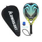 Kawasaki Padel Tennis Carbon Fiber Soft EVA Face Tennis Paddle Racquet Racket with Padle Bag Cover Power Beach Tennis Paddle