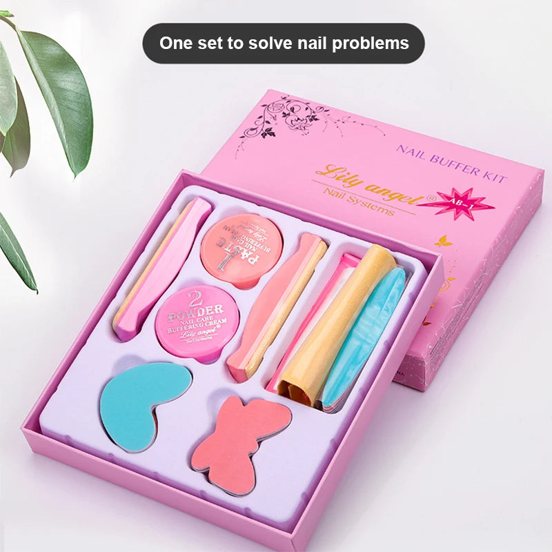 Make Up Set Nail Buffer Block Files Manicure Buffers For Nalis Care Tools High Qualtity Nail Care Buffering Cream Manicure Set Main image