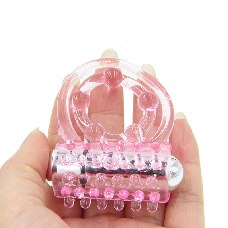 Dingye Dual Pleasure Clit Flicker Vibrating  Penis Ring Sex Products for Men Cock Ring