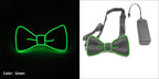 Luminous Bow Tie Neon Light Trendy Costume Accessories Glowing Acrylic LED Tie For Halloween Cosplay Costume Music Dancing