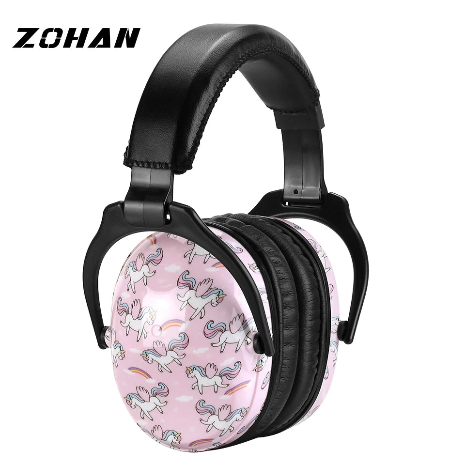 ZOHAN Ear Protector Passive Earmuffs NRR22DB Anti-noise Reduction hip-hop Safety Ear Muffs for kid girls boys Main image